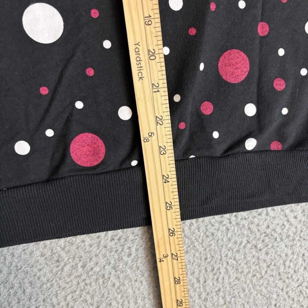 Disney Parks Minnie Mouse Sweatshirt XXL Polka Dot Bow Reversible Sequin Boxy - Picture 7 of 11